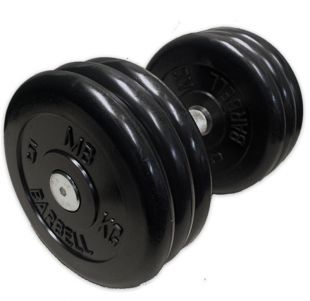 Гантель неразборная Barbell MB-FdbM-B31 черная 31 кг