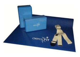 Набор для йоги AeroFIT FT-YGS-001-V (2 блока,1 ремень,1 коврик 3,5мм)