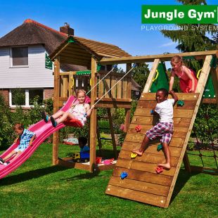 Игровой комплекс Jungle Gym Jungle Cottage + Climb Modul Xtra