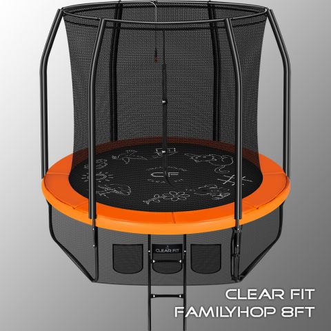 Батут Clear Fit FamilyHop 8Ft