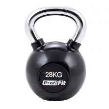 Гиря обрезиненная с хромированной ручкой PROFI-FIT 28 кг